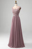 Load image into Gallery viewer, A-Line Beaded Blush Prom Dress