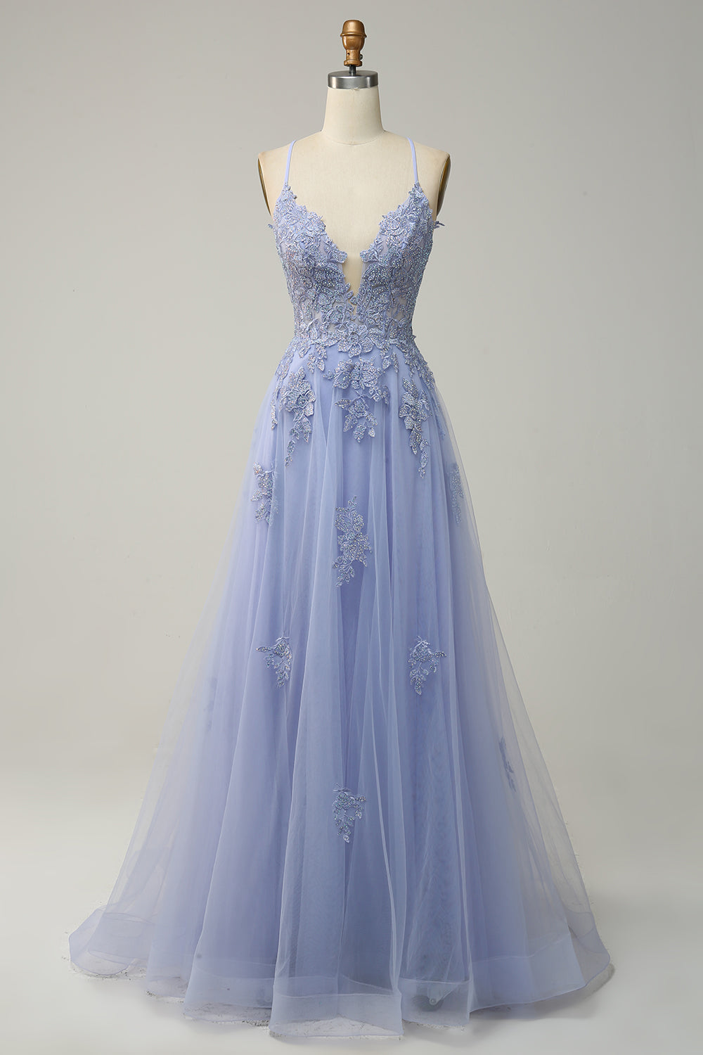 Zapaka Women Light Purple Long Prom Dress A Line Spaghetti Straps Formal Dress with Criss Cross Back ZAPAKA UK Zapaka Women Light Purple Long Prom Dress A Line Spaghetti Straps Formal Dress with Criss Cross Back ZAPAKA UK