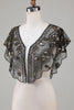 Load image into Gallery viewer, Beaded Golden Sequins 1920s Cape