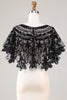 Load image into Gallery viewer, Glitter Sequins Black 1920s Cape