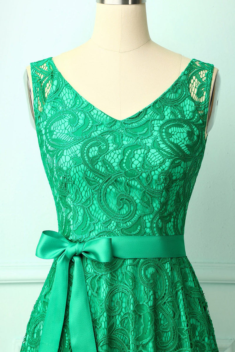 Load image into Gallery viewer, Green Lace Bridesmaid