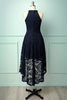 Load image into Gallery viewer, Asymmetric Navy Lace Dress