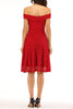 Load image into Gallery viewer, Red Off-shoulder Lace Dress