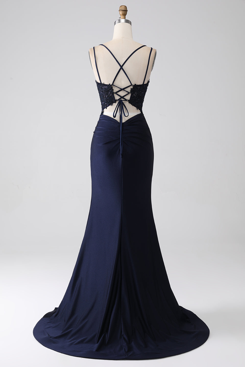ZAPAKA Women Beaded Navy Prom Dress with Ruffles Mermaid Evening Dress with Slit ZAPAKA UK ZAPAKA Women Beaded Navy Prom Dress with Ruffles Mermaid Evening Dress with Slit ZAPAKA UK