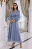 Load image into Gallery viewer, Blue Long Sleeves Mother Dress