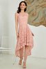 Load image into Gallery viewer, Asymmetrical Blush Lace Dress