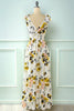 Load image into Gallery viewer, White Floral Maxi Boho Summer Dress