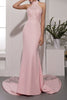 Load image into Gallery viewer, Pink Mermaid Prom Bridesmaid Dress