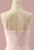 Load image into Gallery viewer, Light Pink Spaghetti Straps Chiffon Junior Bridesmaid Dress