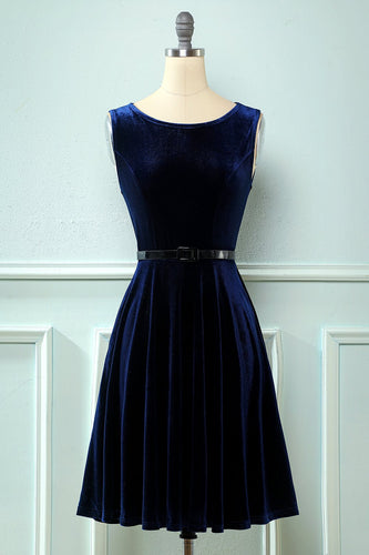Velvet Vintage 1950s Dress