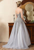 Load image into Gallery viewer, Grey Beading Sparkly Mother of Bride Dress