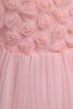 Load image into Gallery viewer, Pink Flower Girl Dress with Bowknot