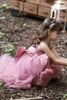 Load image into Gallery viewer, Blush High Low Flower Girl Dress with Flowers