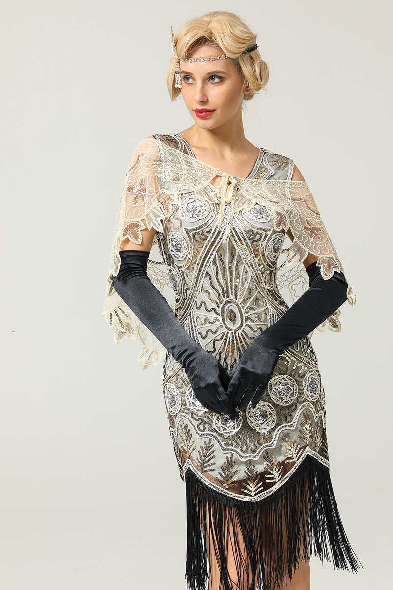 Load image into Gallery viewer, 1920s Sequin Women Cape