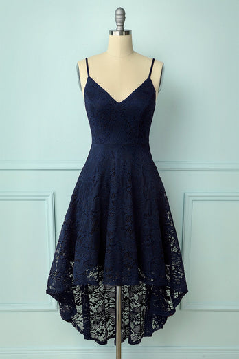 Straps Navy Lace