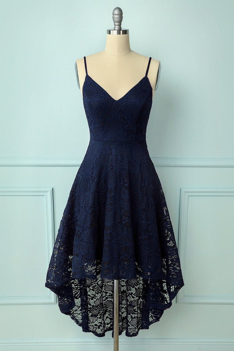 Load image into Gallery viewer, Straps Navy Lace