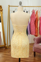 Load image into Gallery viewer, Tight Sweetheart Purple Short Homecoming Dress with Appliques