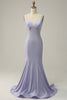 Load image into Gallery viewer, Lavender Mermaid Beading Sparkly Prom Dress