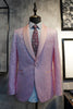 Load image into Gallery viewer, Shawl Lapel Pink Sequins Men&#39;s Prom Blazer