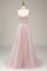 Load image into Gallery viewer, Tulle Sweetheart Light Pink Corset Prom Dress