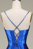 Load image into Gallery viewer, Royal Blue Spaghetti Straps Mermaid Long Prom Dress With Slit