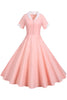 Load image into Gallery viewer, V Neck 1950s Swing Dress