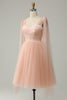 Load image into Gallery viewer, A Line Blush Sweetheart Midi Prom Dress