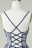 Load image into Gallery viewer, Dusty Sage Spaghetti Straps Homecoming Dress With Criss Cross Back