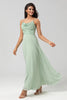 Load image into Gallery viewer, Certifiably Chic A Line Spaghetti Straps Dusty Pink Long Bridesmaid Dress with Beaded