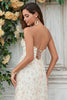 Load image into Gallery viewer, Gorgeous A Line Sweetheart Champagne Flower Long Bridesmaid Dress