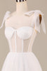Load image into Gallery viewer, Ivory A-Line Tea-Length Tulle Corset Wedding Dress