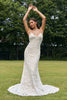Load image into Gallery viewer, Ivory Mermaid Lace Backless Wedding Dress