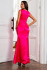 Load image into Gallery viewer, Fuchsia Mermaid Mother of the Bride Dress