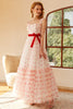 Load image into Gallery viewer, Princess A Line Sweetheart Long Prom Dress with Bowknot
