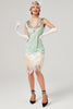 Load image into Gallery viewer, Sequins Green Short 1920s Party Dress