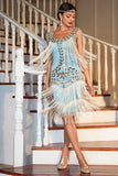 Gatsby 1920s Dress with Sequins and Fringes