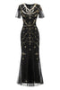 Load image into Gallery viewer, Sequins Dark Green Long 1920s Dress