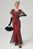 Load image into Gallery viewer, Red Sequins Long 1920s Dress