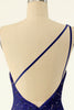 Load image into Gallery viewer, Royal Blue One Shoulder Sequins Tight Graduation Dress