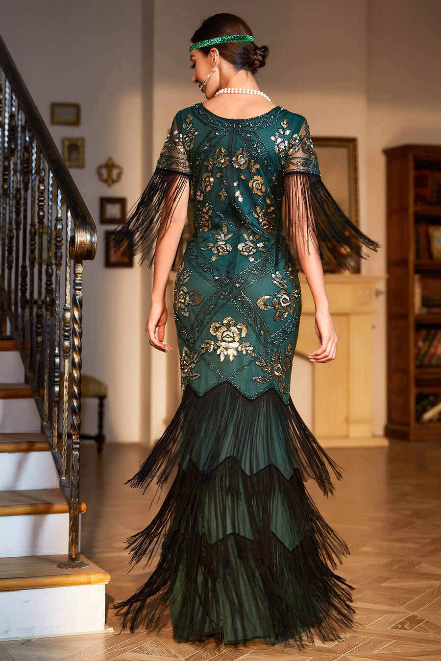 Green Flapper Dresses tagged "size_L" ZAPAKA UK Green Flapper Dresses tagged "size_L" ZAPAKA UK