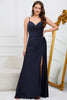 Load image into Gallery viewer, Mermaid Spaghetti Straps Dark Green Long Prom Dress with Beading