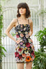 Load image into Gallery viewer, Black Spaghetti Straps Sheath Homecoming Dress with 3D Flowers