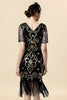 Load image into Gallery viewer, Vintage Fringed Glitter Flapper Dress with 1920s Accessories Set
