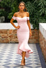 Load image into Gallery viewer, Pink Mermaid High Low Dress