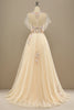 Load image into Gallery viewer, Yellow Long Prom Dress With Appliques