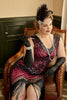 Load image into Gallery viewer, Plus Size V-Neck Fuchsia 1920s Flapper Dress