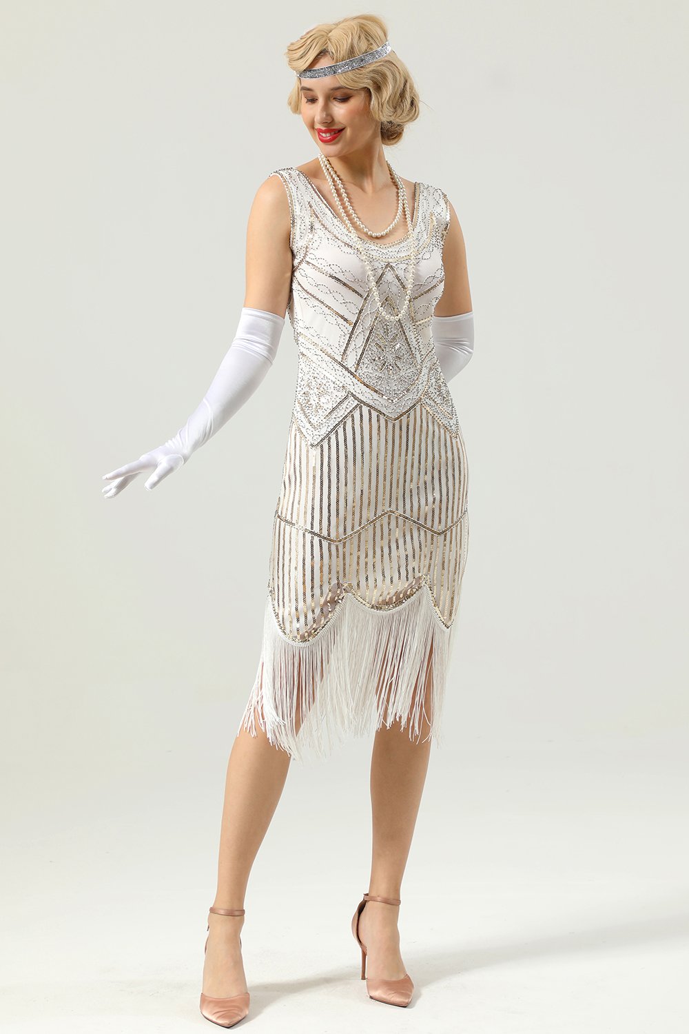 1920 Retro Sequin Fringe Dress