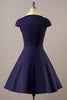 Load image into Gallery viewer, Navy Vintage 1950s Dress With Pockets