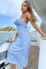Load image into Gallery viewer, Blue Simple Party Dress