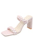 Load image into Gallery viewer, Woven Women&#39;s Stiletto High Heel Sandals